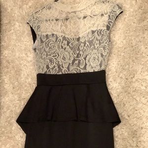 Black & White asymmetrical dress!
